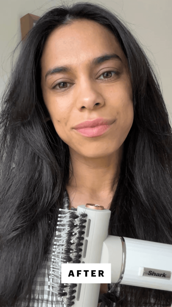 Shipin after using the Shark SpeedStyle RapidGloss Finisher HighVelocity Hair Dryer